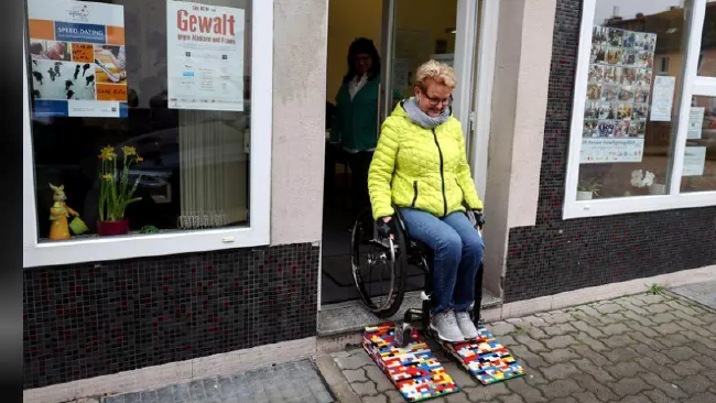 This German citizen uses LEGO bricks to improve accessibility in her hometown